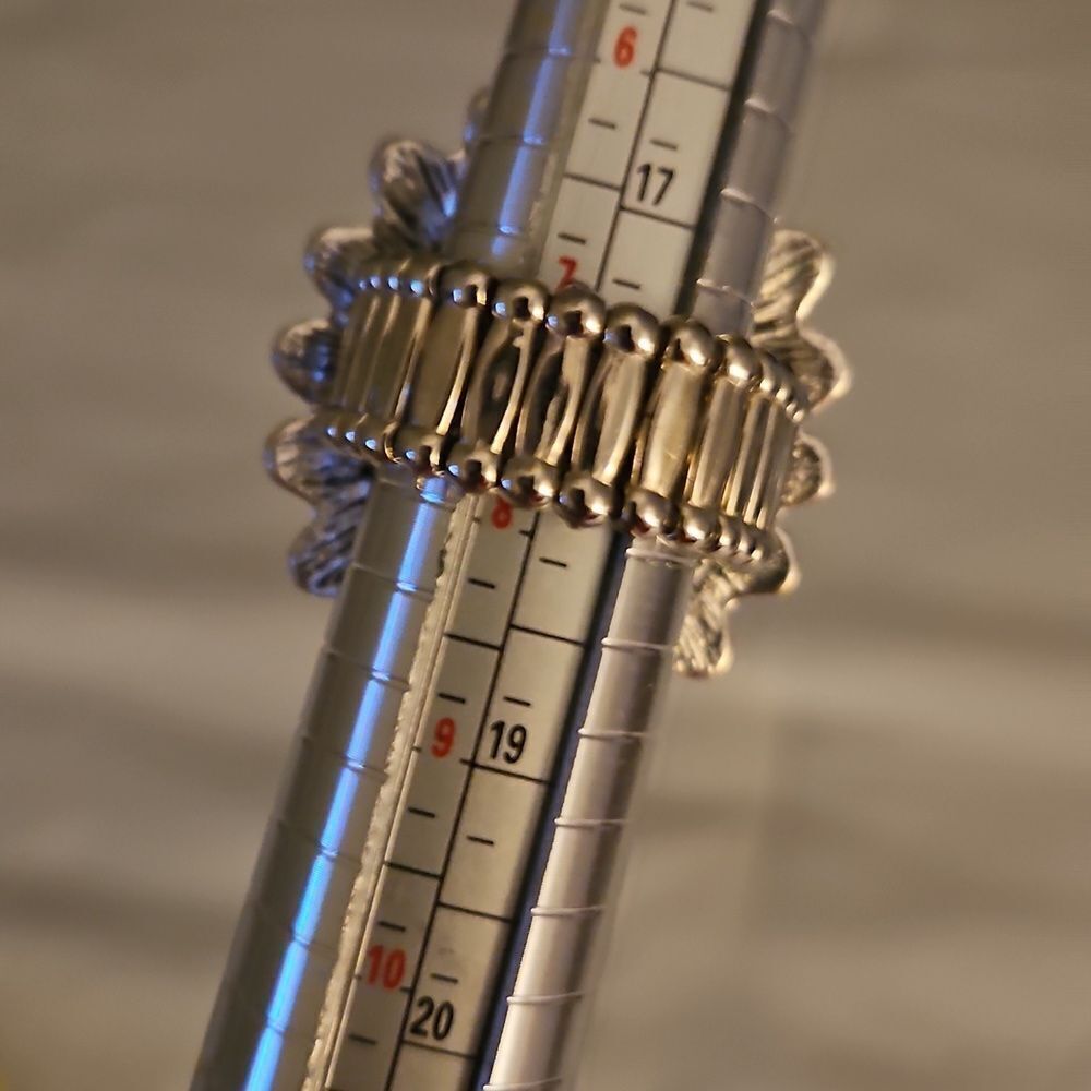 Turquoise And Silver Statement Ring - image 6